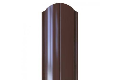 Штакетник металлический МП ELLIPSE-O 19х126 (ПЭД-01-8017/8017-0.45) 1,8м