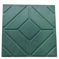 Плитка полимерпесчанная Зеленая "Стандарт" 330х330х20